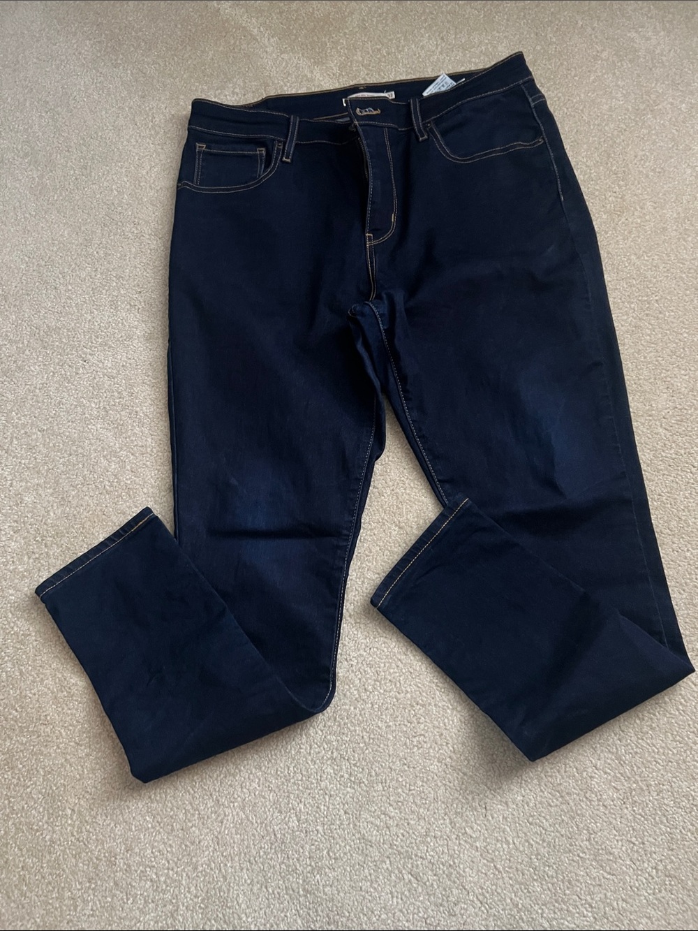 Levi's 721 Women’s High Rise Skinny Dark Blue Jeans Size 32